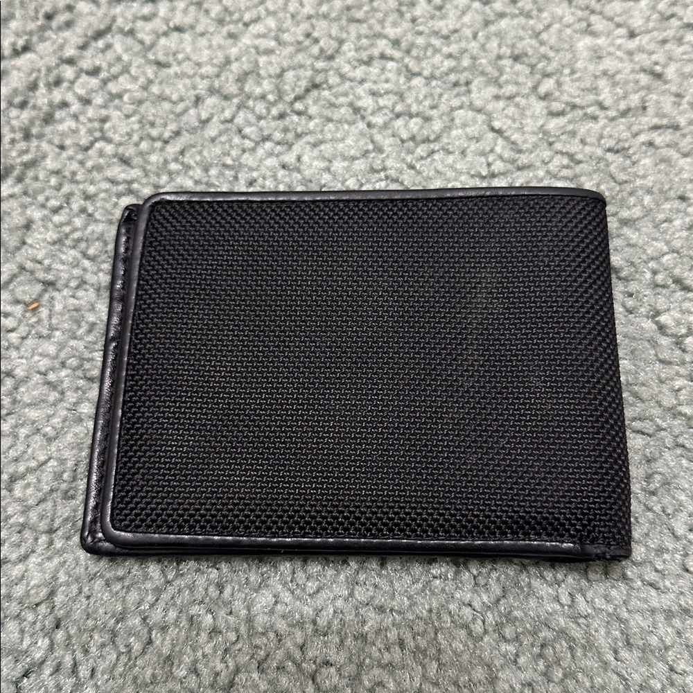 Tumi Alpha Double Billfold Wallet - Black Nylon / Leather - Picture 2 of 8